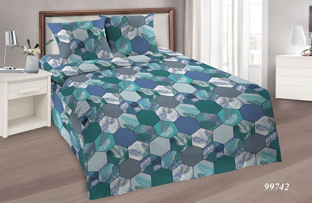 Пододеяльник евро (210*226) бязь Шуя Реноме <99742> (арт.61/121)