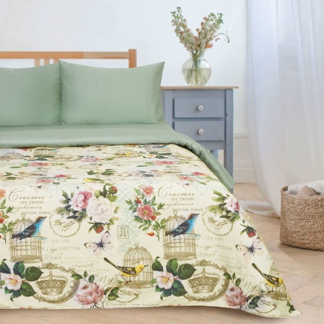 КПБ 2сп мако-сатин Этель Скидка <Счастье быть дома>