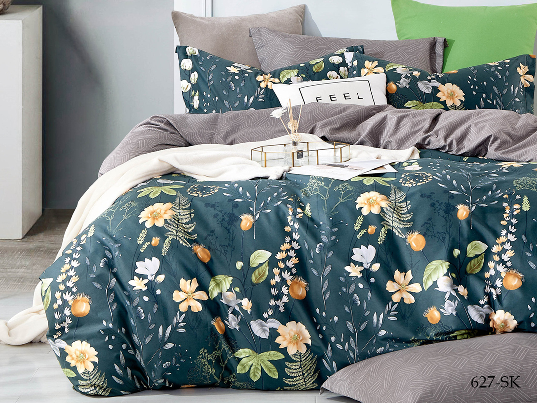 КПБ евро сатин в коробке Satin de Luxe SK Клео <627-SK>