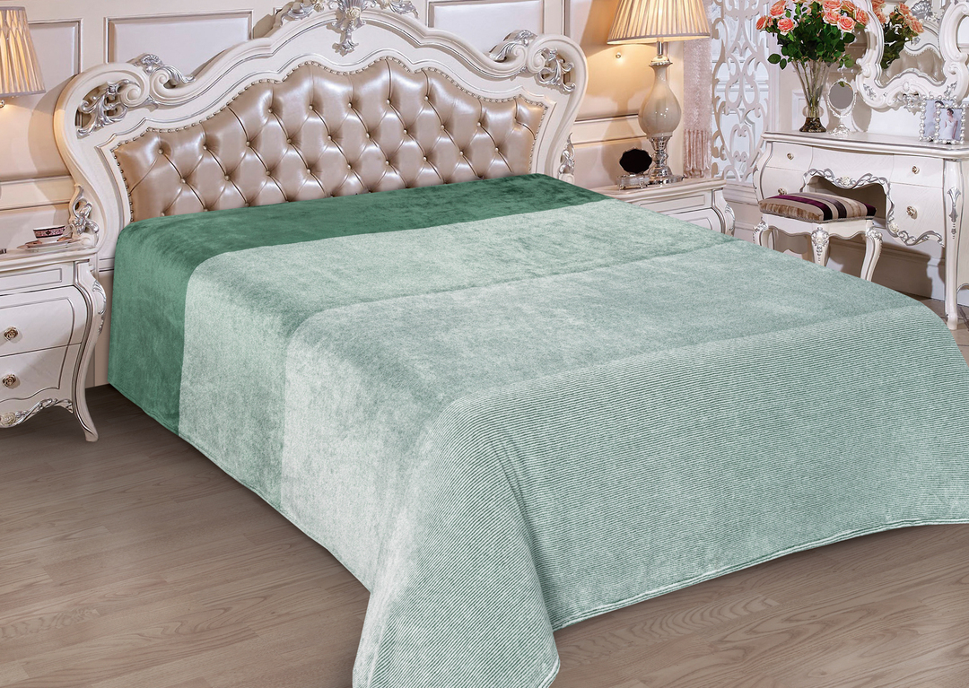 Плед велсофт Марта Марианна, изумруд, 24