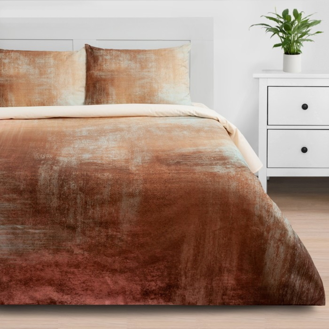 КПБ евро поплин Этель <Beige grade, нав.50*70-2шт Скидка>