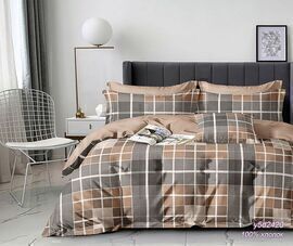 КПБ семейный поплин Оливковая коллекция Реноме 