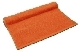 Полотенце махровое Гелиос 400гр/м2 Он и Она, оранжевый