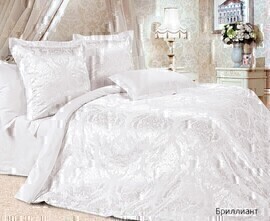 Комплект постельного белья для свадебных номеров Бриллиант Эстетика<евро жаккард сатин>(Текстиль для отелей)