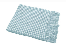 Плед Марокко с бахромой Влади, белый-голубой, Chanel<9050224 Chanel, 140*200, белый-голубой, 1.5 спальные>