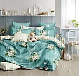 КПБ поплин Оливковая коллекция Реноме 