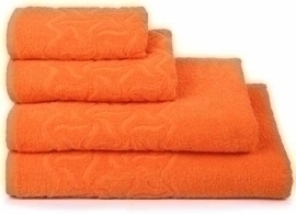 Полотенце махровое Радуга ДМ Люкс, 17-1350 оранжевый